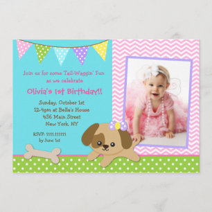 Invitaciones de cumpleaños de Puppy