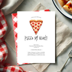 Invitaciones de cumpleaños de San Valentín con tem