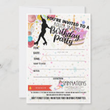 Invitaciones de cumpleaños de SpinNations
