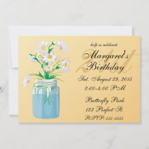 Invitaciones de cumpleaños de Summer Daisies