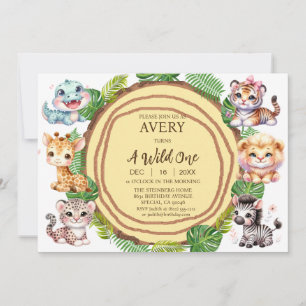 Invitaciones de cumpleaños de un niño salvaje