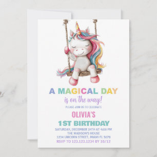 Invitaciones de cumpleaños de Unicornio