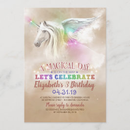 Invitaciones de cumpleaños de Unicornio