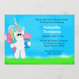 Invitaciones de cumpleaños de Unicornio