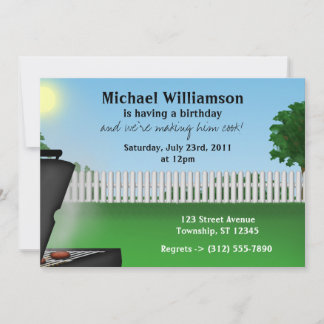 Invitaciones de cumpleaños de verano para hombres