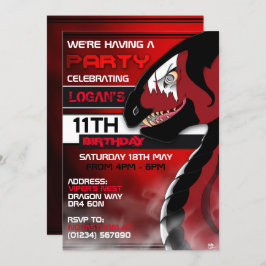 Invitaciones de cumpleaños de Vypenthus Dragon