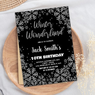 Invitaciones de cumpleaños de Winter Wonderland Bl