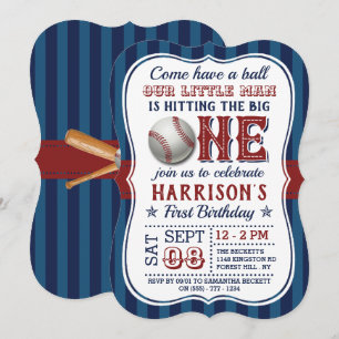 Invitaciones de cumpleaños del béisbol