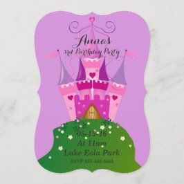 Invitaciones de cumpleaños del castillo