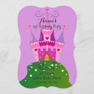 Invitaciones de cumpleaños del castillo