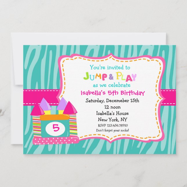 Invitaciones de cumpleaños del castillo Boung Hous (Anverso)