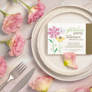 Invitaciones de cumpleaños del Fiesta Brunch Garde