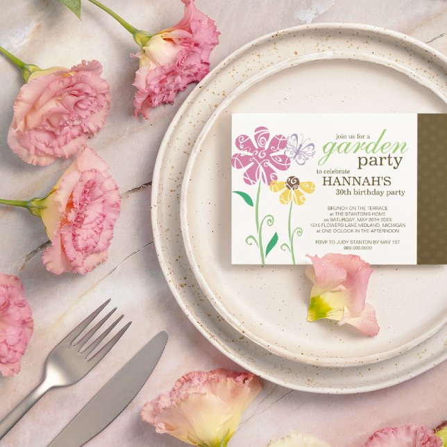 Invitaciones de cumpleaños del Fiesta Brunch Garde (Subido por el creador)