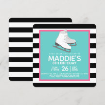 Invitaciones de cumpleaños del Fiesta de patinaje 