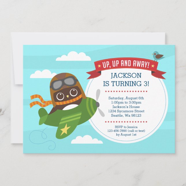 Invitaciones de cumpleaños del niño (Anverso)