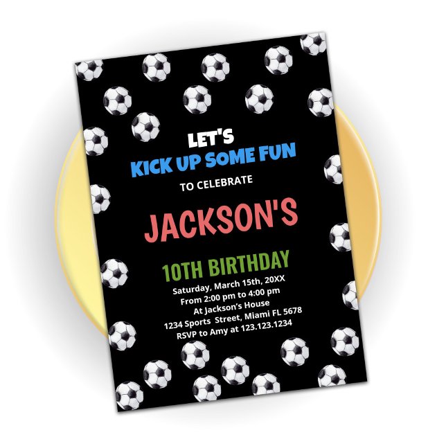 Invitaciones de cumpleaños del partido de fútbol a (Subido por el creador)