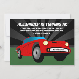 Invitaciones de cumpleaños del Personalizado Red H