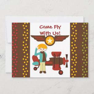 Invitaciones de cumpleaños del piloto de Blond Boy