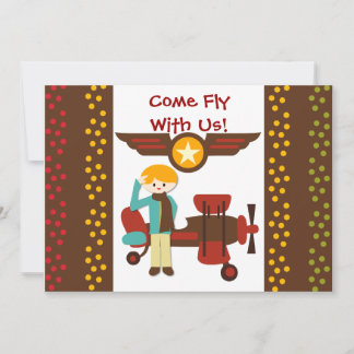 Invitaciones de cumpleaños del piloto de Blond Boy