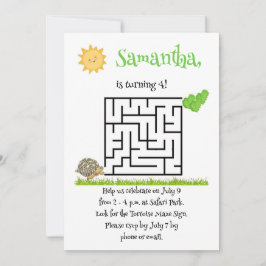 Invitaciones de cumpleaños del rompecabezas de tor