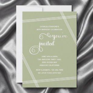 Invitaciones de cumpleaños elegantes y modernas pa