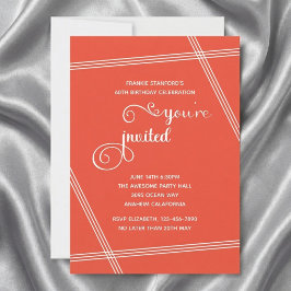 Invitaciones de cumpleaños elegantes y modernas pa
