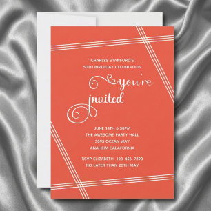 Invitaciones de cumpleaños elegantes y modernas pa