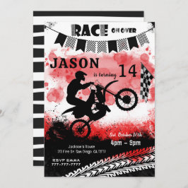 Invitaciones de cumpleaños en bicicleta