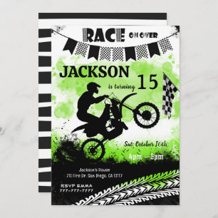 Invitaciones de cumpleaños en bicicleta, invitacio