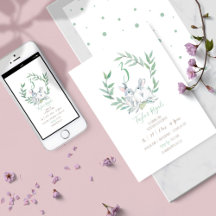 Invitaciones de cumpleaños en línea para conejo ac