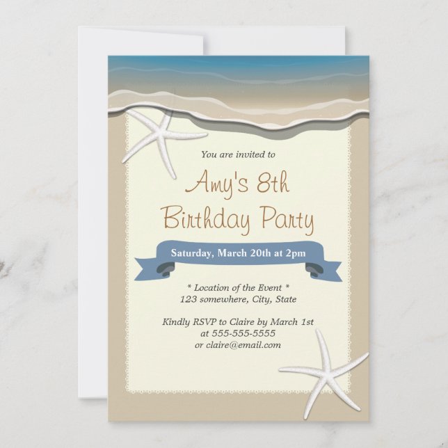 Invitaciones de cumpleaños estelares sobre el tema (Anverso)