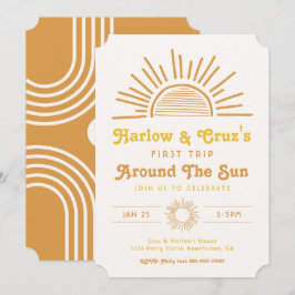 Invitaciones de cumpleaños gemelos | Invitación de