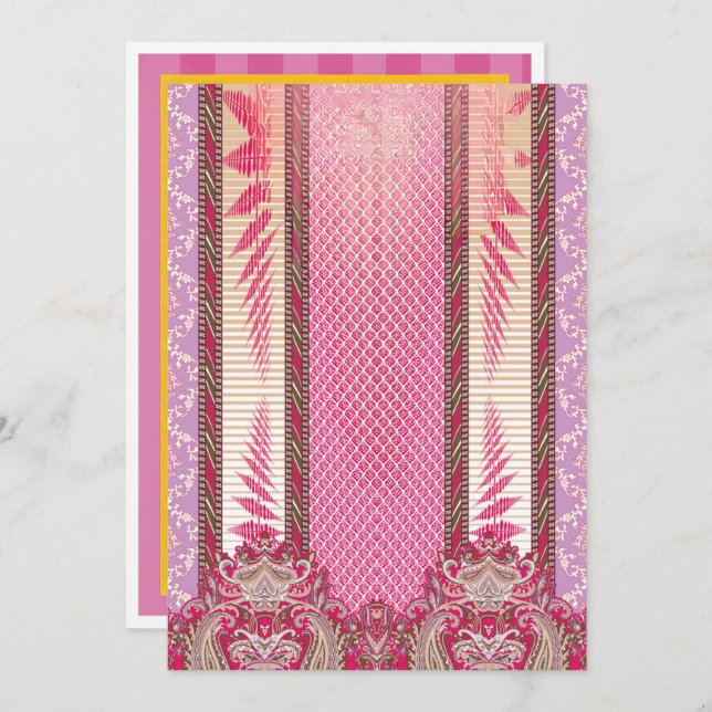 Invitaciones de Cumpleaños, Graduación y Boda en L (Anverso / Reverso)