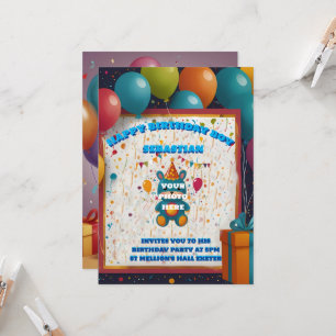 Invitaciones de cumpleaños horarios y dirección de