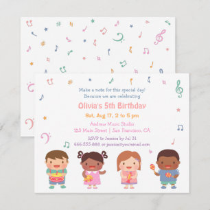 Invitaciones de Cumpleaños Infantiles con Tema de 