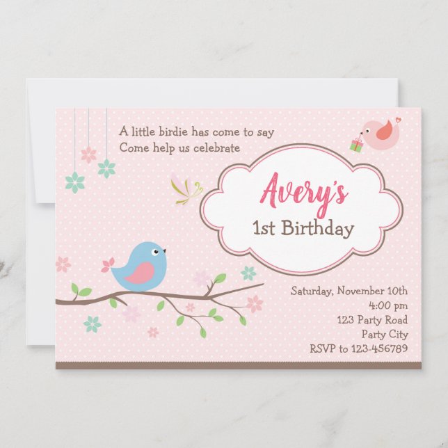 Invitaciones de cumpleaños (invitación personaliza (Anverso)