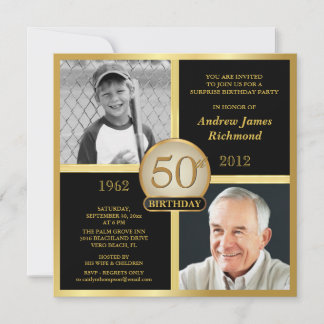 Invitaciones de cumpleaños luego y ahora 2 fotos