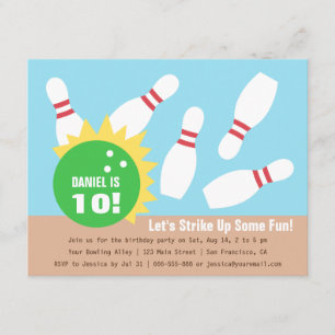 Invitaciones de cumpleaños modernas para fiesta de