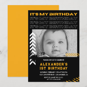 invitaciones de cumpleaños niño 1er año Foto Pintu