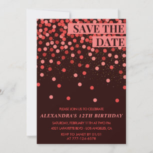 invitaciones de cumpleaños número 12 Guarda la fec