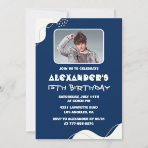 invitaciones de cumpleaños número 15 para hombres