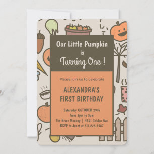 Invitaciones de cumpleaños número 1 de Nuestra Peq
