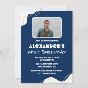 invitaciones de cumpleaños número 21 para hombres