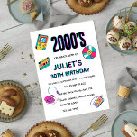 invitaciones de cumpleaños número 30 de los fiesta<br><div class="desc">¡Retrocedan en el tiempo con las invitaciones de cumpleaños número 30 de los Fiestas de la década del 2000!" Estas invitaciones te transportarán a la inolvidable época de los años 2000, convirtiéndolo en el tema perfecto para tu fiesta de cumpleaños número 30. Con un espacio en blanco para sus datos...</div>