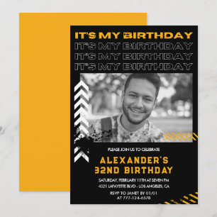Invitaciones de cumpleaños número 32 para hombres 