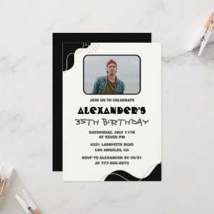 invitaciones de cumpleaños número 35 para hombres 