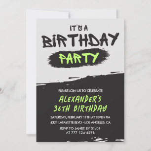 Invitaciones de cumpleaños número 36 para hombres