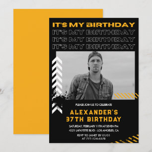 invitaciones de cumpleaños número 37 hombres Foto 