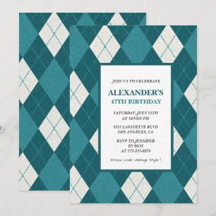 invitaciones de cumpleaños número 47 para hombres