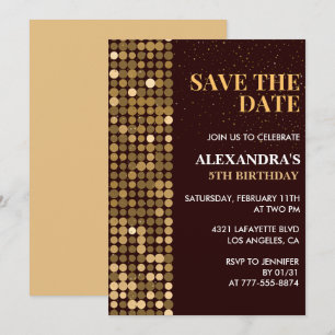 invitaciones de cumpleaños número 5 Guarde la fech